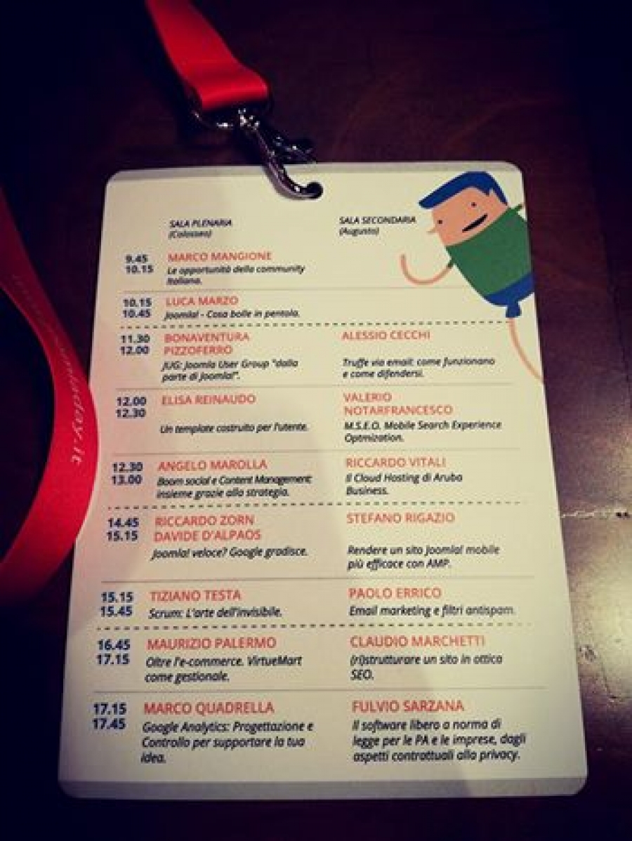 JoomlaDay2016: prime impressioni