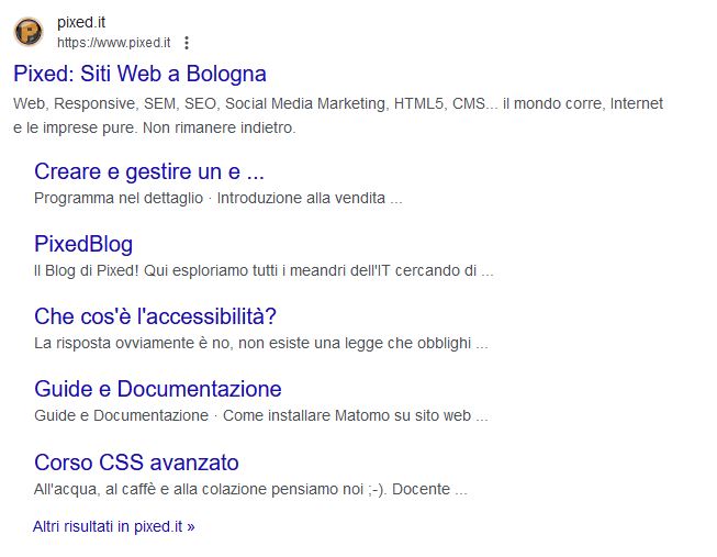 snippet pixed due giorni dopo la modifica