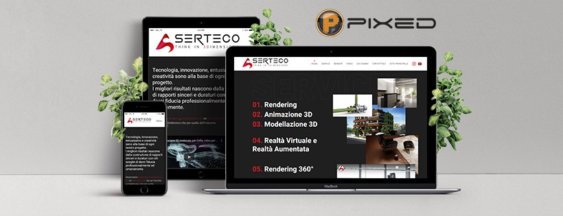 Layout sito Render Serteco